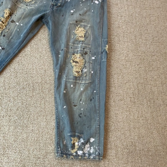 Magnolia Pearl Cotten Minor Paint Splatter Jeans - Picture 5 of 15